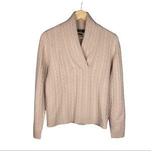 Ralph Lauren 100% Cashmere cable sweater